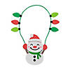 Snowman with Lights Christmas Ornament Craft Kit - Makes 12 Image 1