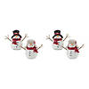 Snowman With Scarf Figurine (Set Of 4) 6"H Resin Image 4