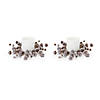 Snowy Pine Cone Candle Ring (Set Of 2) 16.25"D Cone (Fits A 6" Candle) Image 1