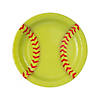 Softball Party Paper Dinner Plates - 8 Pc. Image 1