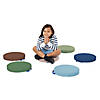 SoftScape 15" Round Floor Cushions- 12PC Earth Tone Image 1