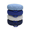 SoftScape Bean Cushions, 4-Piece - Navy/Powder Blue Image 2