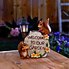 Solar Welcome To Our Garden Squirrels 7.5X4.75X9.5" Image 4