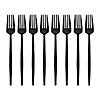 Solid Black Moderno Disposable Plastic Dessert Forks (180 Forks) Image 1