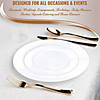 Solid White Economy Round Disposable Plastic Dinnerware Value Set (20 Settings) Image 4