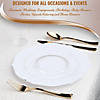 Solid White Round Blossom Disposable Plastic Dinnerware Value Set (20 Settings) Image 4