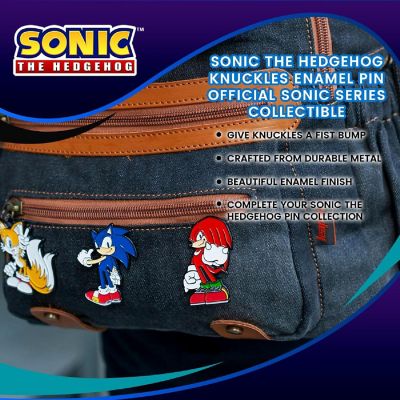 Sonic The Hedgehog Knuckles Enamel Pin  Official Sonic Series Collectible Image 3