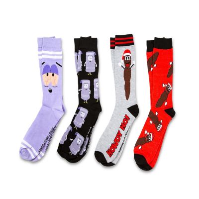 South Park Towelie and Mr. Hankey Crew Socks Gift Set  Set of 4 Image 1