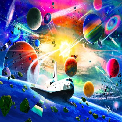 Space Exploration Galaxy Puzzle For Adults And Kids  1000 Piece Jigsaw Puzzle Image 1