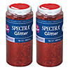 Spectra Glitter, Red, 1 lb. Per Jar, 2 Jars Image 1