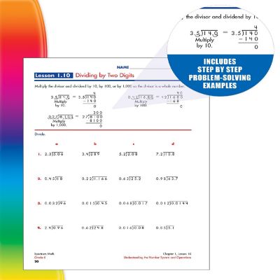 Spectrum Math Workbook, Grade 6 Image 3
