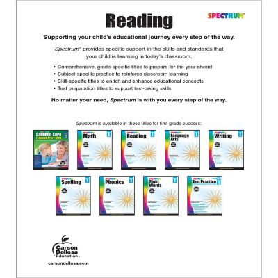 Spectrum Reading Workbook, Grade 1 Image 1