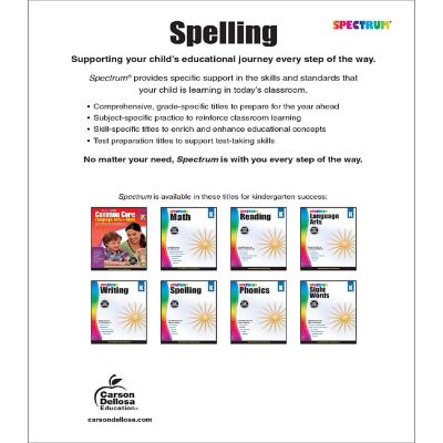 Spectrum Spelling, Grade K Image 1