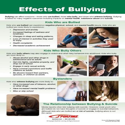 Sportime Stop Bullying! Bulletin Board Charts, Set of 8, Grades 5 to 12 Image 2