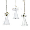 Spun Glass Angel Christmas Ornaments - 12 Pc. Image 1