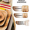 Square Palm Leaf Eco Friendly Disposable Dinnerware Value Set (100 Settings) Image 1