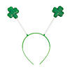 St. Patrick's Day Glitter Shamrock Head Boppers- 12 Pc. Image 1