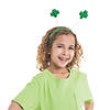 St. Patrick's Day Glitter Shamrock Head Boppers- 12 Pc. Image 1