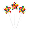 Star-Shaped Swirl Lollipops - 12 Pc. Image 1