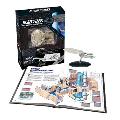 Star Trek Illustrated Handbook and Collectible Ship  USS Enterprise NCC-1701-D Image 1
