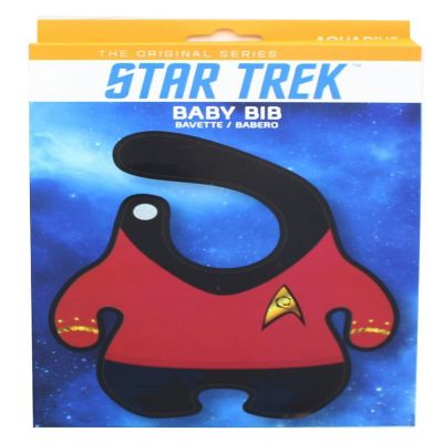 Star Trek The Original Series Engineering Uniform Terrycloth Baby Bib Image 1