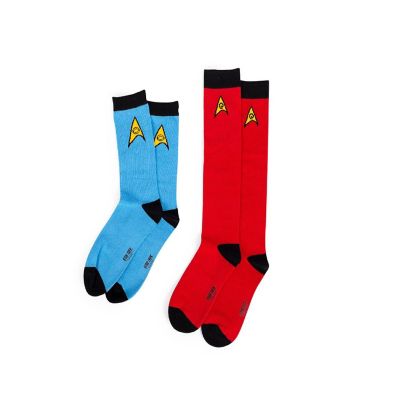 Star Trek: The Original Series Spock Mens & Uhura Womens Sock Set  2 Pairs Image 1