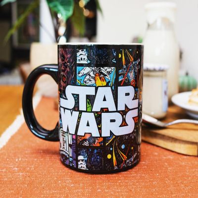 Star Wars Allover Comic Print Ceramic Mug  Holds 20 Ounces Image 2