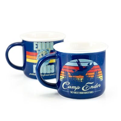 Star Wars Camp Endor Retro Mugs  Ewok Forest Camp of Endor Cups  Set of 2 Mugs Image 2