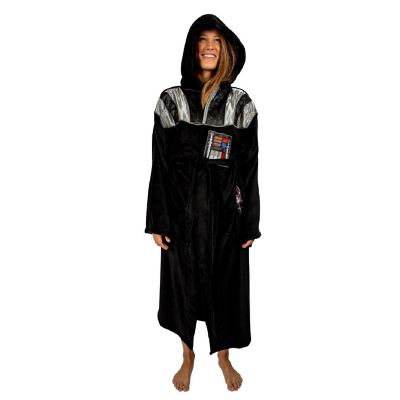 Star Wars Darth Vader Hooded Bathrobe for Men/Women  One Size Fits Most Adults Image 1