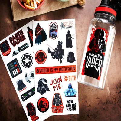 Star Wars Darth Vader Twist Spout Water Bottle and Sticker Set  Holds 32 Ounces Image 3