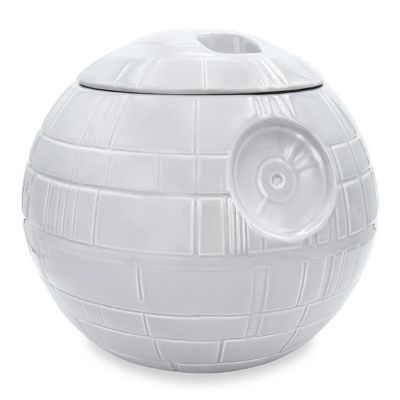Star Wars Death Star Ceramic Cookie Jar Container  10 Inches Tall Image 1