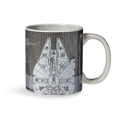 Star Wars Millennium Falcon Grid Schematics - 20oz Ceramic Mug Image 2