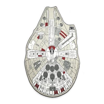 Star Wars Millennium Falcon Large Area Rug  79 x 104 Inches Image 1