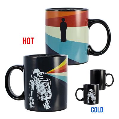 Star Wars R2-D2 Heat Reveal Leia 11oz Ceramic Coffee Mug Image 1