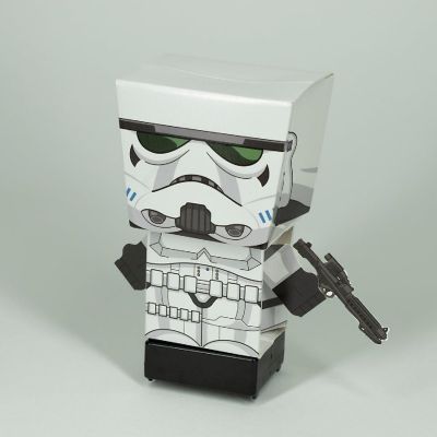 Star Wars Stormtrooper SnapBot Pulp Heroes Pull Back Image 1