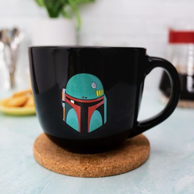 Star Wars: The Mandalorian Boba Fett Ceramic Soup Mug  Holds 24 Ounces Image 2