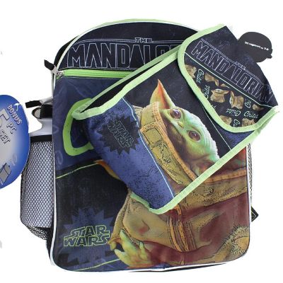 Star Wars The Mandalorian The Child 16 Inch Backpack 5-Piece Se Image 1