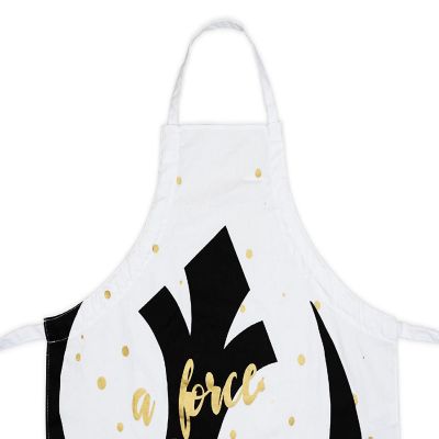 Star Wars White Adult Apron - &#8220;A Force To Be Reckoned With&#8221; - Rebel Design Image 1