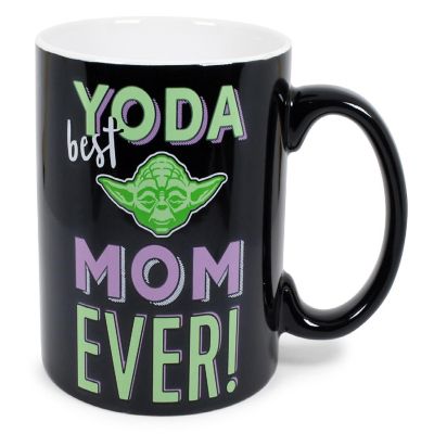 Star Wars "Yoda Best Mom Ever" Ceramic Mug  Holds 20 Ounces  Toynk Exclusive Image 1