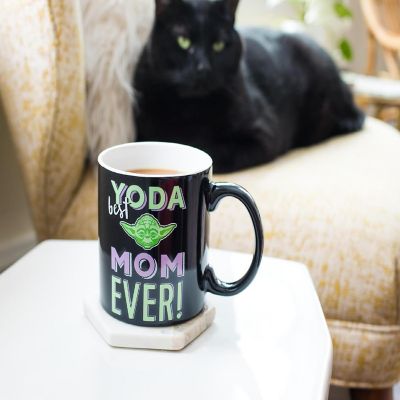 Star Wars "Yoda Best Mom Ever" Ceramic Mug  Holds 20 Ounces  Toynk Exclusive Image 3
