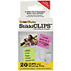 StikkiWorks Stikki Clips with Mounting Putty, 20 Per Pack, 6 Packs Image 1