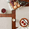Stone Eco-Friendly Chambray Fine Ribbed Placemat 6 Piece Image 4