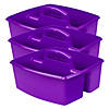 Storex Large Caddy, Purple, Pack of 3 Image 1