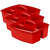 Storex Large Caddy, Red, Pack of 3 Image 1