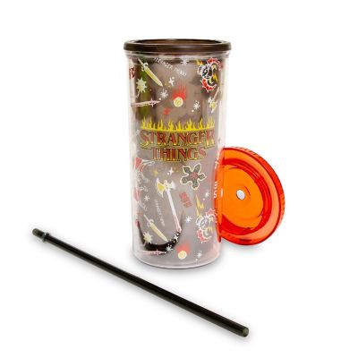 Stranger Things Hellfire Club Carnival Cup With Lid and Straw  Holds 20 Ounces Image 2