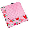 Strawberry Patch Plush Baby Blanket Image 1