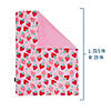 Strawberry Patch Plush Baby Blanket Image 2