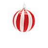 Striped Ornament (Set Of 6) 5"H, 5.5"H, 7"H Glass Image 2