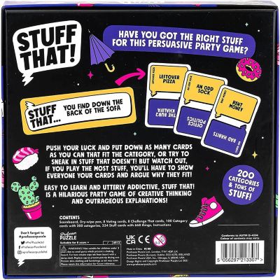 Stuff That!  Family Friendly Card Game of Creative Thinking / Bluffing Image 3