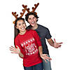 Stuffed Deluxe Reindeer Antlers Headband Image 1